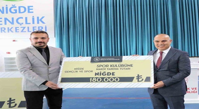 Niğdede amatör spor kulüplerine 1 milyon yardım yapıldı