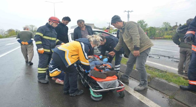 Orduda trafik kazası: 2 yaralı