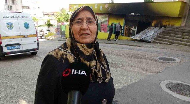 (Özel) Anaokulu alev alev yandı, okulların tatil olması facianın önüne geçti