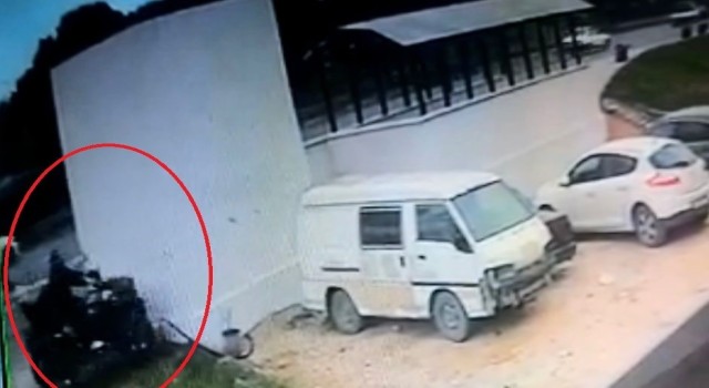 Bursa’da Baba oğulu ayıran ATV kazası kamerada