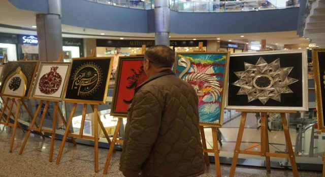 Özel bireylerin eserler sergide büyük ilgi gördü