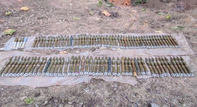 Pençe Operasyonu bölgesinde teröristlere ait mühimmat ele geçirildi