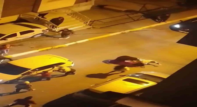 Pendikte kadını darp eden şahsa mahalleliden tepki