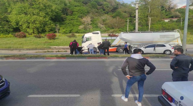 Sahil yolunda kaza: 1 yaralı