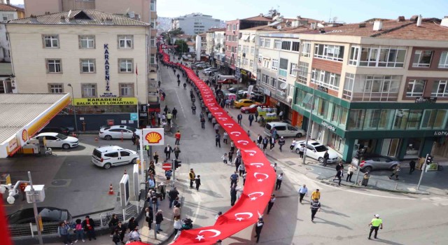 Samsun 1919 metrelik dev bayrak yürüyüşü