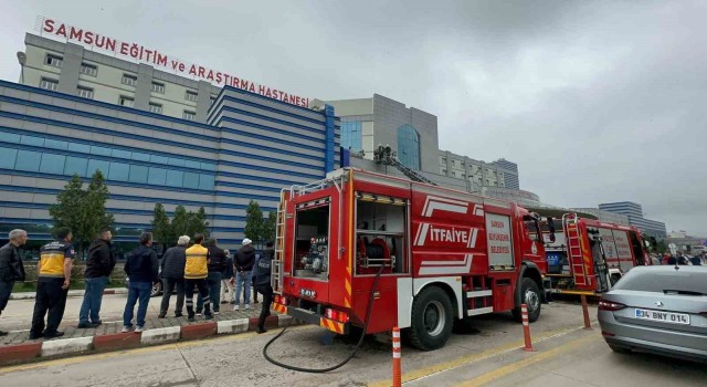 Samsun Eğitim ve Araştırma Hastanesinde korkutan yangın