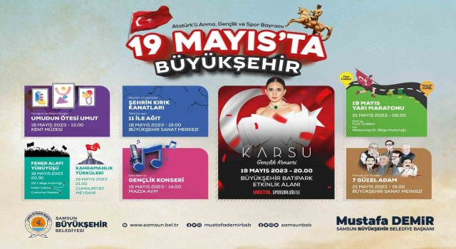 Samsunda 19 Mayıs coşkusu yaşanacak