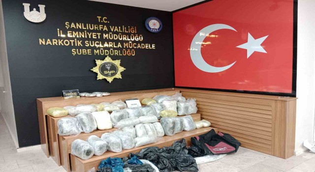 Şanlıurfada 48 kilo uyuşturucu ele geçirildi