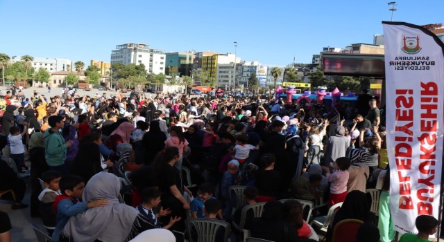 Şanlıurfada depremden etkilenen çocuklar gönüllerince eğlendi