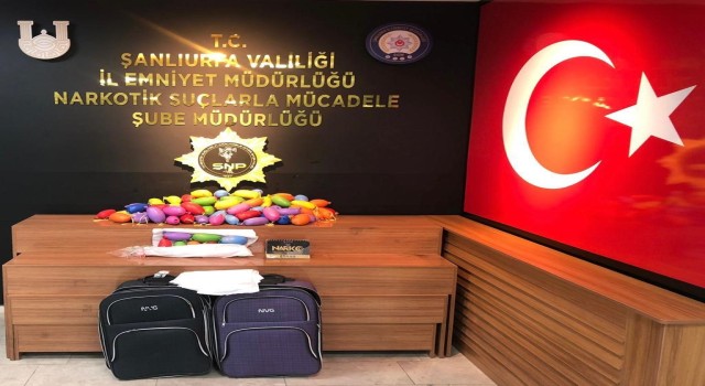 Şanlıurfada yolcu otobüsünde 16 kilo esrar ele geçirildi