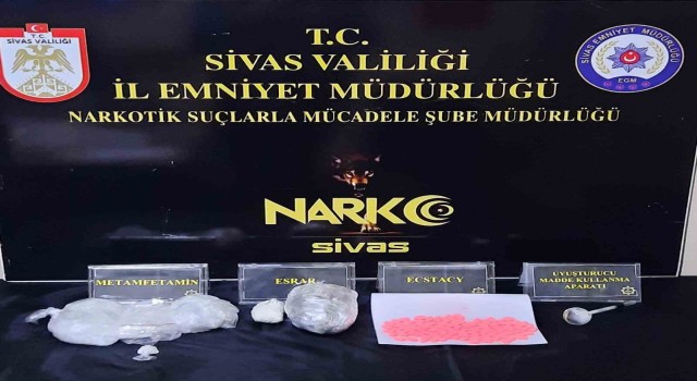 Sivasta uyuşturucu operasyonu: 1 tutuklama