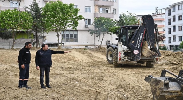 Süleymanpaşada yeni park alanı inşa ediliyor