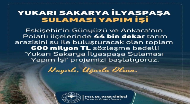 Tarım ve Orman Bakanı Vahit Kirişçiden Eskişehir paylaşımı