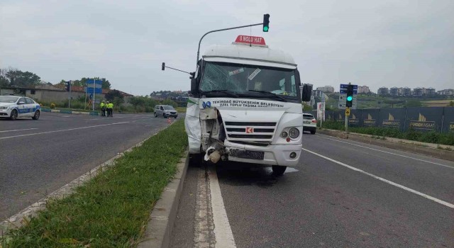 Tekirdağda özel toplu taşıma aracı kazası: 7 yaralı