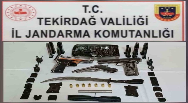 Tekirdağda silah operasyonu