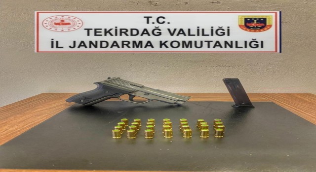 Tekirdağda silah ve mermi operasyonu