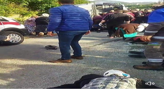 Trabzonda belediye otobüsü kaza yaptı: 20 yaralı