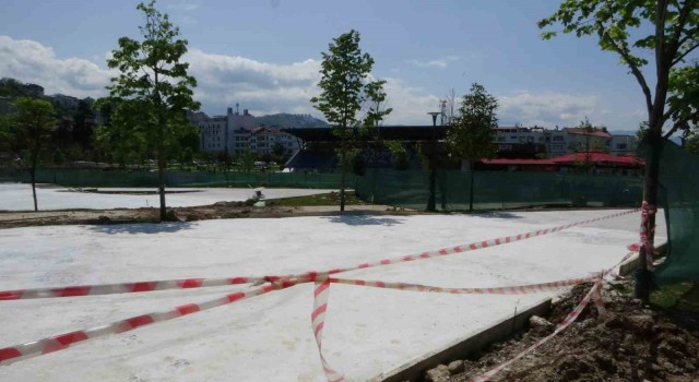 Trabzonda Ortahisar Millet Bahçesinde ikinci etap çalışmaları başladı
