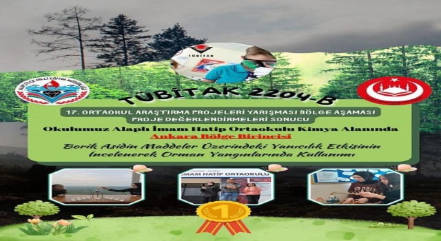 TÜBİTAK yarışmasında Alaplılı öğrenciler bölge birincisi oldu