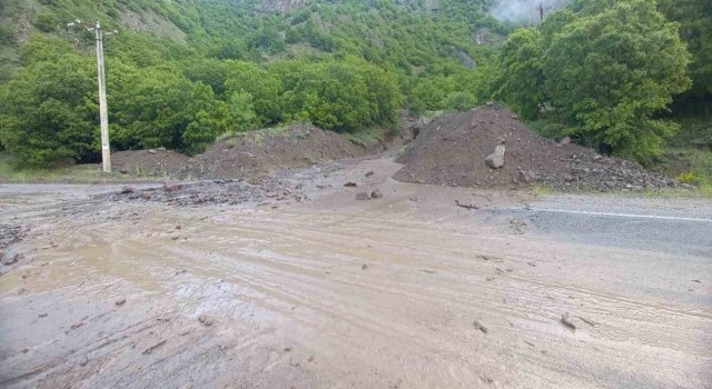 Tuncelide sağanak yağış hayatı olumsuz etkiledi
