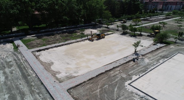 Turhalda millet bahçesinin 2. etap çalışmaları başladı