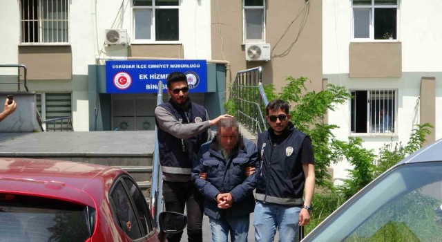 Üsküdarda kadınlara çirkin saldırı gerçekleştiren şahıs adliyeye sevk edildi