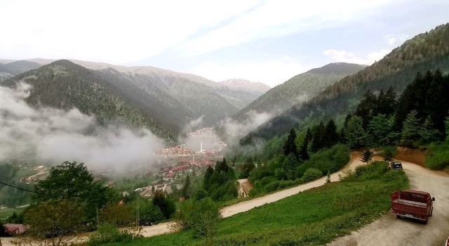 Uzungölde bulutların dansı time lapse yöntemi ile böyle görüntülendi