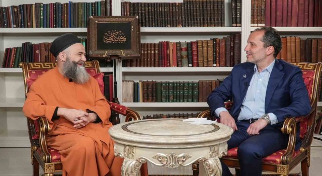 Yeniden Refah lideri Fatih Erbakandan Cübbeli Ahmet Hocaya ziyaret