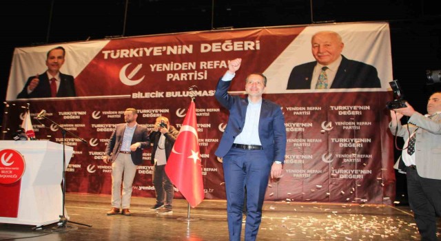 Yeniden Refah Partisi Genel Başkanı Fatih Erbakan Bilecikte konuştu