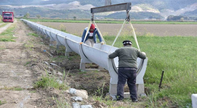 Yenipazar Dalama Sulamasında yenileme çalışmaları devam ediyor