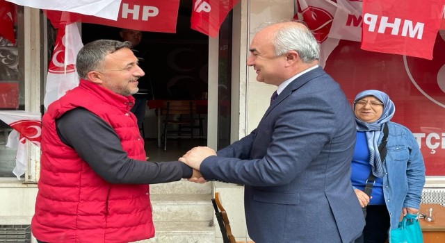 Yusuf Garipten MHP ilçe teşkilatlarına teşekkür ziyareti