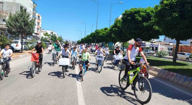 Adıyamanda değerlere sahip çıkmak için pedal çevirdiler