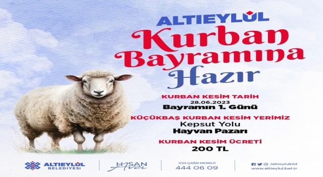 Altıeylül Kurban Bayramına hazır