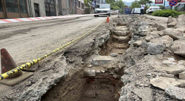 Amasradaki doğal gaz kazılarında tarihi yapılara rastlandı