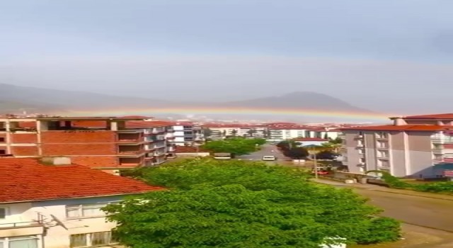 Amasya'da gökkuşağı manzarası mest etti