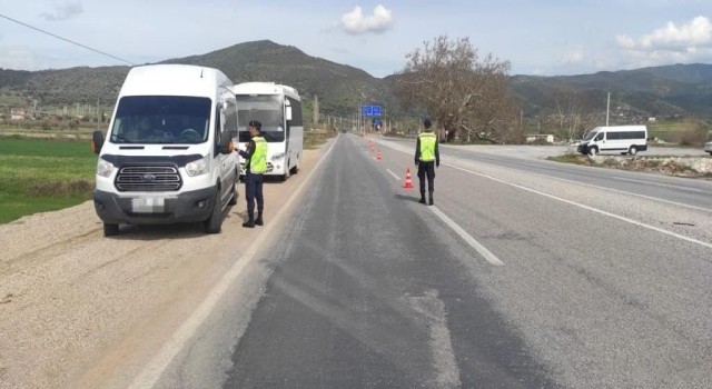 Aydında 16 araç trafikten men edildi