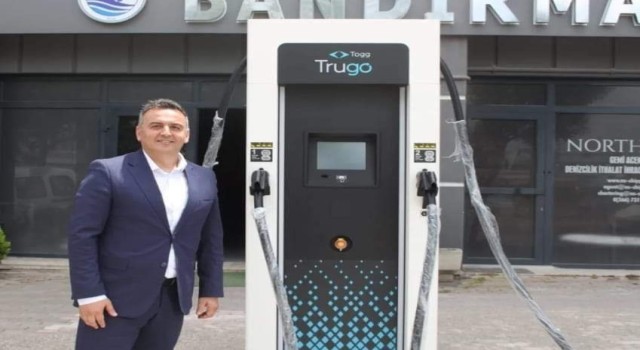 Bandırmada elektrikli araçlar için hızlı şarj ünitesi Trugo