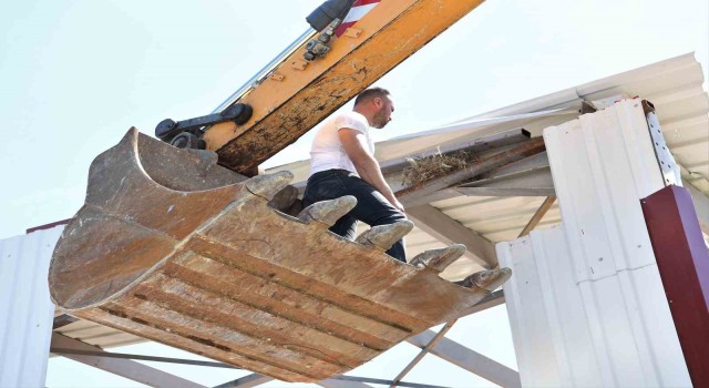Bursada kaçak yapı yıkımını kuş yuvası durdurdu