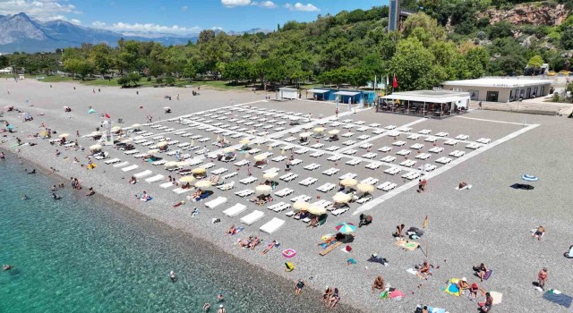 Büyükşehirin Ekdağ plajları sezona hazır