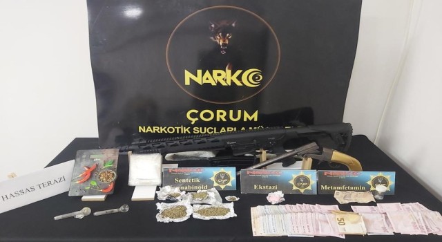 Çorumda narkotik operasyonlarında 44 tutuklama