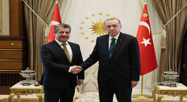 Cumhurbaşkanı Erdoğan, IKBY Başbakanı Mesrur Barzaniyi kabul etti