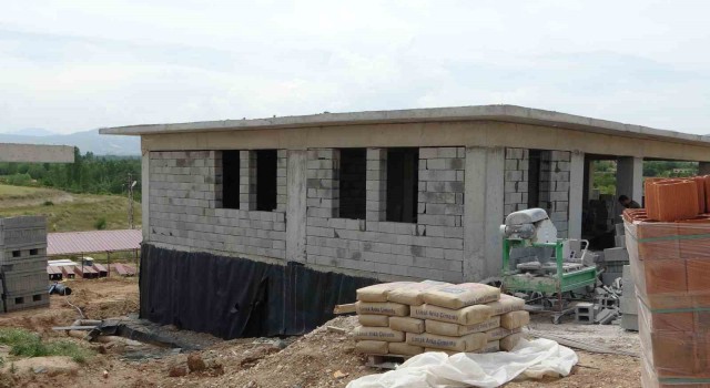 Deprem bölgesi Malatyada köy evleri yükseliyor