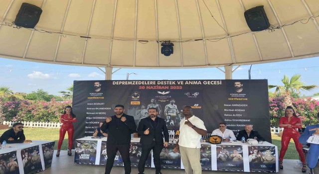 Depremzedeler için düzenlenecek kick boks turnuvasının tanıtım toplantısı yapıldı