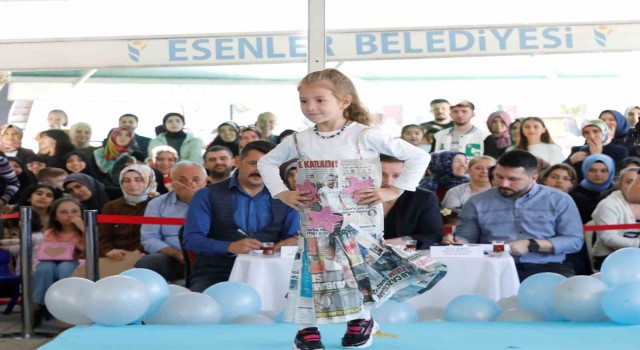 Esenlerde miniklerden anlamlı defile