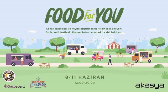 ‘Food for You Festivali, Retro Lunaparkta başladı