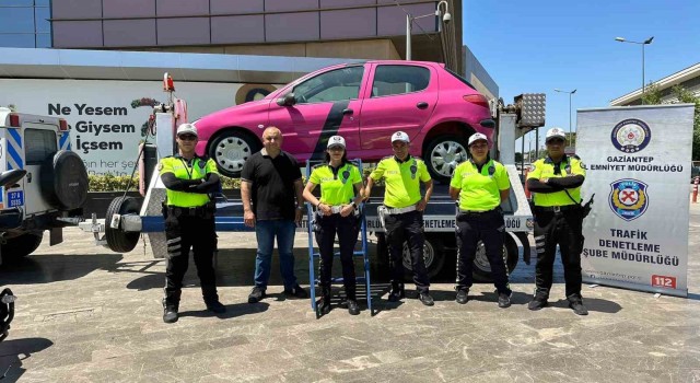 Gaziantepte simülatör araç ile emniyet kemerinin önemi vurgulandı