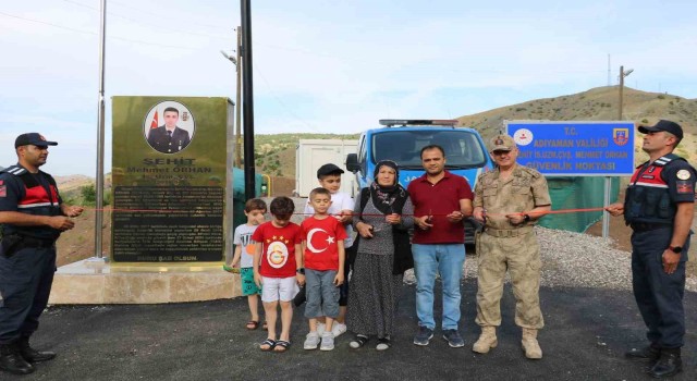 Güvenlik noktasına şehidin adı verildi