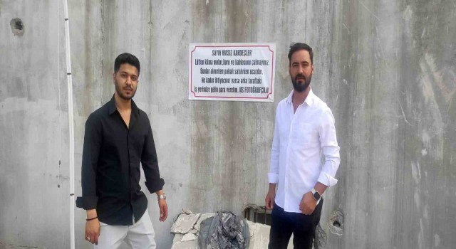 Hırsızlardan bıkan esnaf duvar yazısıyla uyardı
