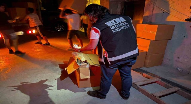 İstanbul merkezli 4 ilde operasyon: Piyasa değeri 23 milyon lira olan kaçak tütün ürünü ele geçirildi