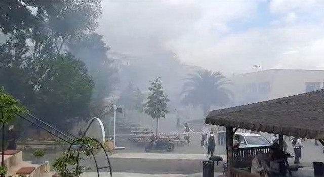 İstanbul Tıp Fakültesinde yangın paniği